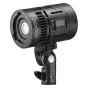 GODOX KNOWLED MS60R K4 RGB LED 4 Light Kit with adjustable bracket, ventilation slots, and digital display, mounted on a stand with a teal accent.