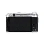 JJC TA XM5 SILVER Thumbs Up Grip for FUJI X M5 cameras - ergonomic aluminum grip with hot shoe mount and silicone pads