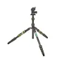 3 Legged Thing Punks Brian 2.0 Tripods melns/zaļš ar AirHed Neo 2.0 - viegls oglekļa šķiedras ceļojumu statīvs ar regulējamu augstumu, gumijotiem kājām un Arca Swiss saderību