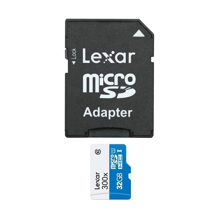 Больше не производится - LEXAR 300X MICROSDHC/MICROSDXC WITH ADAPTER 32GB