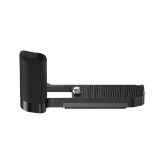 JJC HG XM5 Black Camera Hand Grip for Fuji X M5 - Durable aluminum grip with textured silicone padding and quick-release plate.