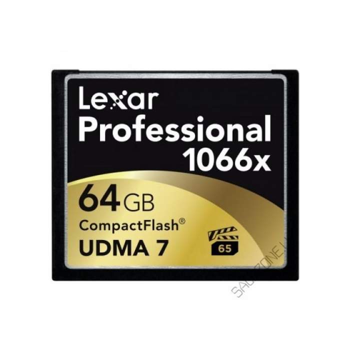 Карты памяти - LEXAR PRO CF 1066X UDMA 7 (VPG-65) R160 64GB - быстрый заказ от производителя