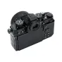 JJC HC NKZ hot shoe cover for Nikon cameras, black ABS protective cover installed on the hot shoe, shielding contacts from scratches, dust and moisture, easy slide-in installation, compatible with selected Nikon models.