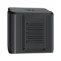 JJC HC NKZ hot shoe cover for Nikon, black ABS protective case, front view with horizontal vent slits and embossed JJC logo