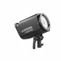 Godox Litemons LA300Bi Bi-Color LED Video Light with softbox and adjustable stand, featuring a white circular light head and branding.