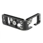 Melns L formas brakets Nikon Z6 III, izgatavots no magnija sakausējuma, ar Arca Swiss saderību un vairākām aksesuāru pievienošanas vietām.