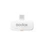 GODOX C01 Kit2 White 2.4G Wireless Microphone System transmitter with USB-C port and orange line