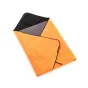 3 Legged Thing Magic Wraps Cloth XL 24x24 black/copper protective wrap, orange textured front with black interior, black stitching and brand tag visible, folded top-down view