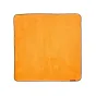 3 Legged Thing Magic Wrap Cloth XL 24×24 in orange with black border, front view showing smooth fabric and small brand tag.