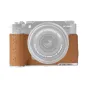 Stilīgs PGYTECH ādas kameru maciņš FUJIFILM X-M5 Clay Brown ar precīzu piegulšanu un itāļu ādas detaļām