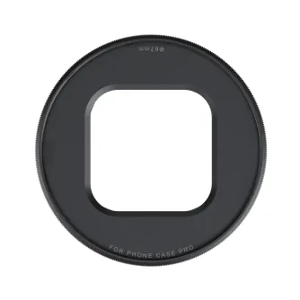 PGYTECH ProShot 67mm магнитное адаптер‑кольцо для iPhone 17 Pro с квадратной апертурой и текстурированным краем для быстрого магнитного крепления к ProShot‑корпусу.
