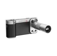 Vintage-inspired iPhone 17 Pro Max grip with 2.35x telephoto lens for professional photographyVintage-inspired iPhone 17 Pro Max grip with 2.35x telephoto lens for professional photography