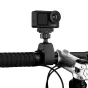 Крепление руля JJC HM OA5 надежно крепит камеры DJI Osmo Action 5 Pro/4/3 к рулям с 360° поворотом и магнитным быстрым освобождением.