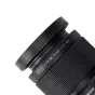 JJC LH HN43 винтовой объективный колпак для объектива Nikon Z DX MC 35mm f/1.7, прикреплённый к объективу с ребристым дизайном и видимой резьбой для фильтра 52 мм.