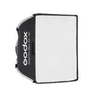 Godox EazyFlow Rect 40x40 Bowens Softbox - Foldable design with dual-layer diffusion and fabric grid for precise light controlGodox EazyFlow Rect 40x40 Bowens Softbox - Foldable design with dual-layer diffusion and fabric grid for precise light control