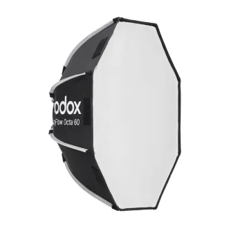 GODOX EazyFlow Foldable Octa 60 Softbox with Bowens mount, rapid-release design, and fabric grid for professional photography lighting