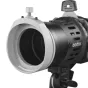 Проектор для вспышки Godox Round Head FP R 50° с серым адаптерным кольцом для точного управления лучом