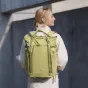 Lime zaļš PGYTECH OneGo Roamer Tote Backpack 18L ar divām nēsāšanas iespējām, elastīgu izkārtojumu un ērtu piekļuvi fototehnikai un ikdienas nepieciešamībām