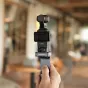 Адаптер PGYTECH Pocket Expansion Adapter с двухступенчатой складной магнитной подставкой и несколькими креплениями для DJI Pocket 3, обеспечивающий универсальные углы и надежное крепление.