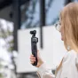 PGYTECH Pocket Battery Handle ar izvelkamām statīva kājām un USB-C portiem pagarinās DJI Pocket 3 ieraksta laiku.