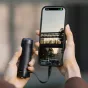 PGYTECH Pocket Battery Handle ar USB-C uzlādes portu un izvelkamu statīvu, pagarinot DJI Pocket 3 ieraksta laiku