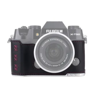 PGYTECH Leather Camera Case (For FUJIFILM X T50 / Midnight Black)