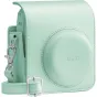 Светло-зеленый чехол Fujifilm для камеры Instax Mini 13 с регулируемым плечевым ремнем и прочным синтетическим материалом