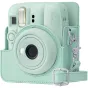 Чехол для камеры Fujifilm Instax Mini 13 в цвете Lagoon Green с регулируемым плечевым ремнем и прочным синтетическим материалом