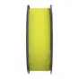 Yellow Sunlu PETG High-Speed Matte Filament on a dark blue spool, ideal for fast 3D printing with a smooth matte finish.