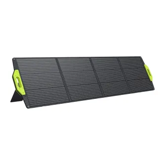 Foldable 200W solar panel with 23.4% efficiency, portable and durable for travel and camping