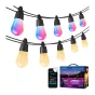 15m LEPRO ZB1-15 Wi-Fi String Lights with RGB+IC bulbs, app control, and warm 2700K light for outdoor ambiance