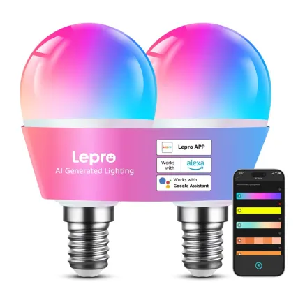 LEPRO BP1-2 E14 Smart LED Bulb 470 lm 2-pack
