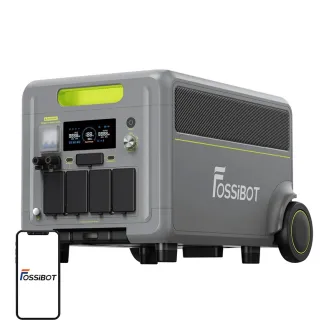 7200W portable power station with 5.2kWh capacity, LiFePO4 battery, and smart app control for home and outdoor use