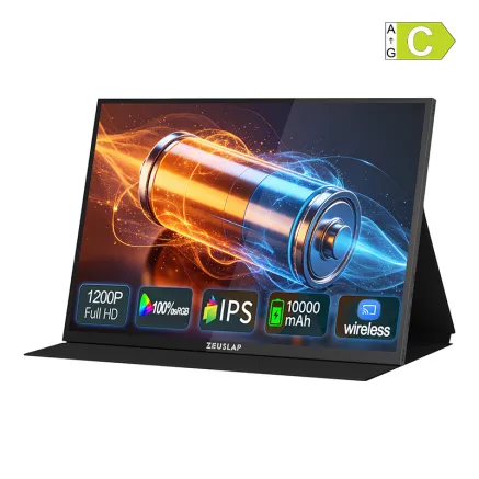ZEUSLAP P16BT 16 collu skārienjūtīgs portatīvais monitors