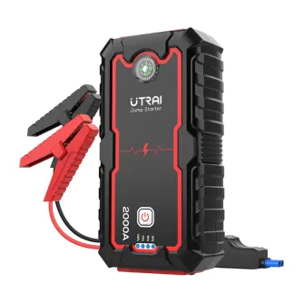 UTRAI JS One automašīnas starta ierīce ar 1600A maksimālo strāvu, power bank, LED lukturīti un kompasu uzticamai transportlīdzekļa un ierīču atbalstam