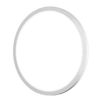Lepro 1500038 ceiling light, 18W, 1800 lm brightness, minimalist design with a slim 2.6 cm thickness and 22 cm diameter, featuring a white circular fixture with a matte gray border.
