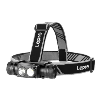 Lepro 320018 1000lm Rechargeable Headlamp with Dual LED Lights and Adjustable Headband