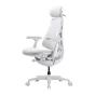LiberNovo Omni GEN 48 cm Ergonomic Chair (White) - Ergonomisks krēsls ar regulējamu jostas atbalstu, 5 noliekšanas pozīcijām un mīkstu apdari komfortam darba un atpūtas laikā.