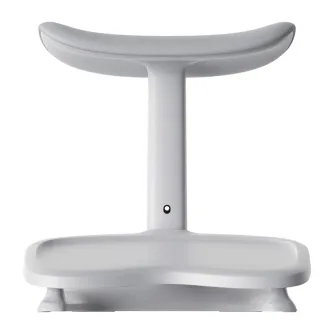 Ergonomisks pēdērcinājums LiberNovo Omni Pro krēslam ar regulējamu augstumu un 10° leņķi, izgatavots no izturīgiem aerokosmiskajiem materiāliem, lai uzlabotu komfortu un stabilitāti.