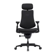 LiberNovo Omni SE black ergonomic office chair with adjustable lumbar support, 5 lockable recline positions, multi-zone seat, and adjustable armrests on a five-star caster base.LiberNovo Omni SE black ergonomic office chair with adjustable lumbar support, 5 lockable recline positions, multi-zone seat, and adjustable armrests on a five-star caster base.