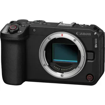 Canon EOS R6 V full-frame mirrorless camera with 32.5MP sensor, 7K RAW video, and open lens mount for professional photography