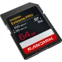 SANDISK Extreme PRO 64GB SDXC UHS-I карта памяти с чтением до 200 МБ/с и записью до 90 МБ/с для 4K видео и надежного использования