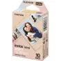 Fujifilm Instax mini Soft Glitter Instant Film packaging with 10 sheets, featuring vibrant instant photos and a glitter design.