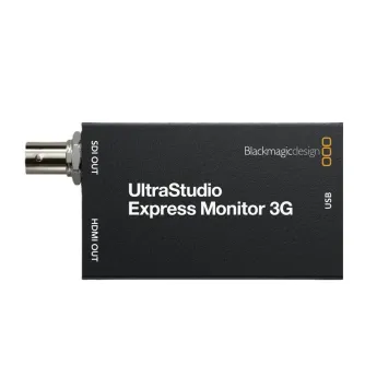 Blackmagic Design UltraStudio Express Monitor 3G ierīce ar 3G-SDI un HDMI portiem profesionālai video atskaņošanai un rediģēšanai
