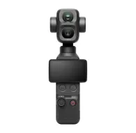 DJI Osmo Pocket 4P divu objektīvu darbības kamera ar 1-inča sensoru, 3-aksu stabilizāciju, rokas gimbalu, melnu korpusu, taisnstūra ekrānu un sarkano ieraksta pogu.DJI Osmo Pocket 4P divu objektīvu darbības kamera ar 1-inča sensoru, 3-aksu stabilizāciju, rokas gimbalu, melnu korpusu, taisnstūra ekrānu un sarkano ieraksta pogu.