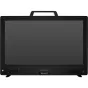SmallHD Vision 24 4K HDR external LCD monitor with built-in top handle and front control panel, featuring a dark screen and visible brand name on the lower bezel.