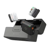 DJI Mic Mini 2S wireless microphone system with 2 transmitters, 1 receiver, and charging case for professional audio recordingDJI Mic Mini 2S wireless microphone system with 2 transmitters, 1 receiver, and charging case for professional audio recording