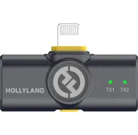 Hollyland LARK M2 Wireless Receiver with Lightning Connector for iOS Devices (2.4 GHz, Shine Charcoal)Hollyland LARK M2 Wireless Receiver with Lightning Connector for iOS Devices (2.4 GHz, Shine Charcoal)
