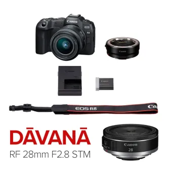 Беззеркальные камеры - Canon EOS R8 Camera Kit with RF 24-50mm Lens and Adapter - быстрый заказ от производителя Лучший выбор профессионалов