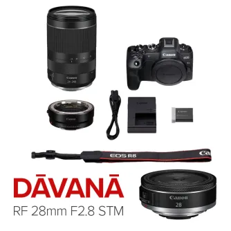 Bezspoguļa kameras - Canon EOS R8 RF 24-240mm Lens and Adapter 5803C002 - ātri pasūtīt no ražotāja